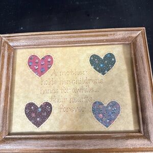 Rustic cottage Heart Framed Wall Art
